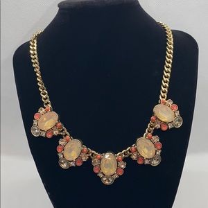 Peach/Pink Gold Statement Necklace